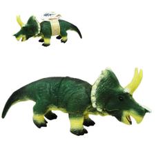 Dinossauro Triceratops Vinil Emborrachado com Muito Realismo 15x9x35 cm
