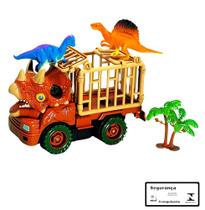 Dinossauro Truck Braskit Caminhao Desmontavel Friccao Brinquedo Recreativo Marrom