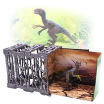 Dinossauro Velociraptor na Jaula - Pica Pau