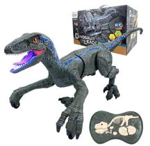 Dinossauro Velociraptor Recarregável C/ Controle Remoto Som e Luz Articulado - Zoop - Zoop Toys