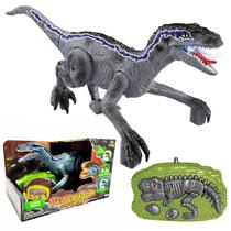 Dinossauro Velociraptor Robô Infantil De Controle Remoto Brinquedo Com Luz Som