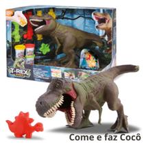 Dinossauro T-Rex Ataca Come E Faz Caquinha C/ Massinha Diver - Blanc Toys -  Felicidade em brinquedos