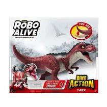 Dinossauro Zuru Robo Alive Dino Action T-Rex com Som Vermelho - 1108 - Candide