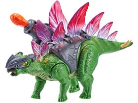 Dinossauro Zuru Robo Alive Dino Wars Stegosaurus - Emite Som com Acessório Candide