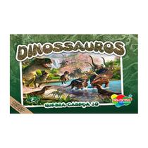 Dinossauros 3 d - quebra cabeça em madeira - kit com 8 dinossauros