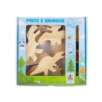 Dinossauros Brinquedo Educativo Montessori Kit Pinte e Brinque - Fábrika dos Sonhos