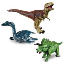 Dinossauros Dino World Com 3 Unidades 1102 Candide