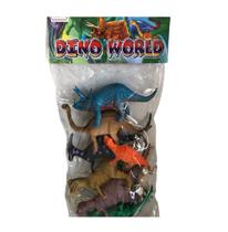 Dinossauros Infantil 8 Bichos Sortidos de Plástico Coloridos e Criativos