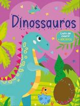 Dinossauros - livro de colorir com adesivos