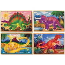 Dinossauros Madeira Melissa Puzzles Amp Doug 13791 4 X 12 Peças