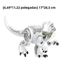 Dinossauros Tiranossauro Rex Velociraptor Stegosaurus Blocos De Construção Com Trava Brinquedos
