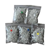 Diodo Emissor De Luz LED Redondo 3mm 5mm 1000PCS Ultra Brilhante Branco Verde Amarelo Azul Vermelho
