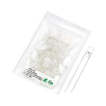 Diodo LED De 3mm Branco Quente, Vermelho, Verde, Azul, UV, Roxo, Amarelo, Laranja, Rosa - 100 Peças