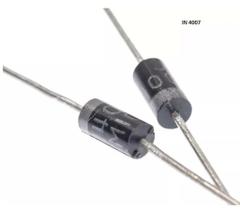 Diodo retificador 1n4007 = in4007 - 1kv (1000v) 1a - 100 pçs