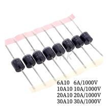 Diodo Retificador De Alta Potência 10A 20A 30A 1000V 1KV DIP Axial R-6 10PCS 20PCS Diodo Retificador De Alta Potência 10A 20A 30A 1000V 1KV DIP Axial R-6 10PCS 20PCS