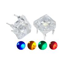 Diodos LED Piranha F5 De 5mm 100 Peças Branco Vermelho Verde Âmbar Transparente 4 Pinos Diodos