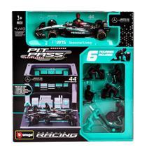 Diorama - 1:43 - F1 Mercedes AMG W15 2024 Hamilton Pit Stop - Bburago 38452 Diorama - 1:43 - F1 Mercedes AMG W15 2024 Hamilton Pit Stop - Bburago 38452