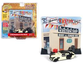 Diorama Barris Kustom Shop Mercury 49 Johnny Lightning 1/64