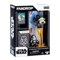 Diorama Colecionável Fandrop Mandalorian & Grogu vs Dark