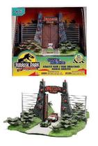Diorama Portão Jurassic Park c/ Miniaturas de Carros - Nano Scene - Jada