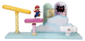 Diorama Super Mario Cloud World com Boneco Mario (2,5 Polegadas)