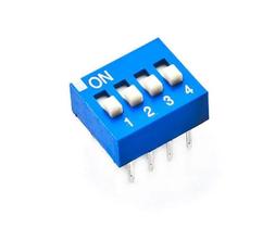 Dip Switch 04vias - Azul 180g