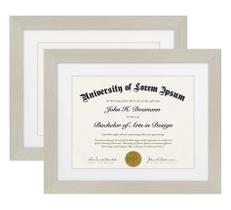 Diploma Frame Coleção Americanflat Legacy 11x14 - Conjunto de 2