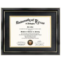Diploma Frame Graduation Mall, 21 x 29,7 cm, preto sobre dourado Diploma Frame Graduation Mall, 21 x 29,7 cm, preto sobre dourado