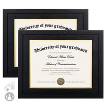 Diploma Frame upsimple 11x14 com vidro de alta definição, pacote com 2 Diploma Frame upsimple 11x14 com vidro de alta definição, pacote com 2