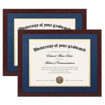 Diploma Frame upsimple 11x14 com vidro de alta definição, pacote com 2
