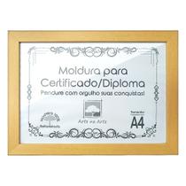 Diplomas Premium Madeira A4 com Tela de Acetato e MDF