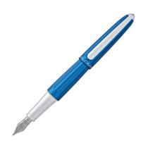 Diplomata D40306028 Aero azul brilhante caneta tinteiro de alumínio, B