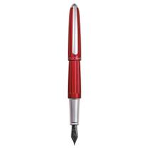 Diplomata D40308021 Aero vermelho caneta tinteiro de alumínio, barbatana extra
