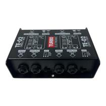 Direct Box Passivo Duplo Estéreo Te02 Turbo 2 Canais Ate