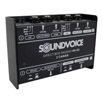 Direct Box Passivo Soundvoice DS02 2 Entradas XLR Direct Box Passivo Soundvoice DS02 2 Entradas XLR