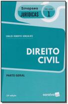 Direito Civil - Parte Geral - Col. Sinopses Jurídicas - Vol. 1 - 24ª Ed. 2018 - Saraiva