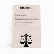 Direito Dicionário Minimalista Quadro Canvas 60x40cm Direito Dicionário Minimalista Quadro Canvas 60x40cm