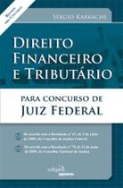 Direito Financeiro e Tributário Para Concurso De Juiz Federal