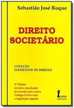 Direito societario colecao elementos do direito - Icone - Ícone