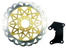 Discão Freio 290mm Dourado Cg150 Titan150 2015 Titan160 2017 Com Freio Combinado Cbs Discão Freio 290mm Dourado Cg150 Titan150 2015 Titan160 2017 Com Freio Combinado Cbs