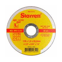 Disco Abrasivo Corte Starrett 115X1,0X22,22MM Disco Abrasivo Corte Starrett 115X1,0X22,22MM
