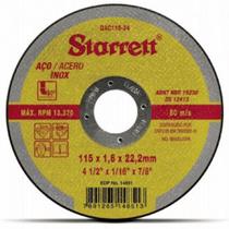 Disco Abrasivo de Corte 115x1,6x22,2mm - DAC115-24 - STARRETT Disco Abrasivo de Corte 115x1,6x22,2mm - DAC115-24 - STARRETT