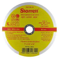 Disco abrasivo de corte 7" x 1/16" x 7/8" starrett Disco abrasivo de corte 7" x 1/16" x 7/8" starrett