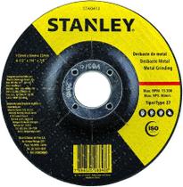 disco abrasivo de desbaste para metal 4-1/2 x 1/4 x 7/8 pol. - stanley