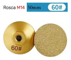 Disco Abrasivo Lixa Diamantada Desbaste e Polimento Mármore Granito Pisos Porcelanato 50mm