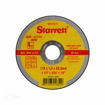 Disco Abrasivo Starrett 41/2 115mm 1mm Corte Preciso Durável