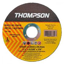 Disco Aco Inox Thompson - 4.1/2"X5/128"X7/8" - Fino 1,0Mm - Kit C/10 Peca