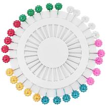 Disco Alfinetes Longos Cabeça Flor 55mm Arranjos Costura Artesanatos 30pçs