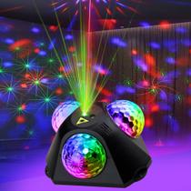 Disco Ball Lights KBJ 3 Magic Ball Sound ativado com controle remoto