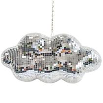 Disco Ball MFGDISCO Decoração de espelho de festa suspenso em forma de nuvem